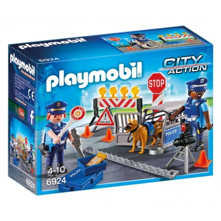 PLAYMOBIL 6924 - POSTO DI BLOCCO DELLA POLIZIA