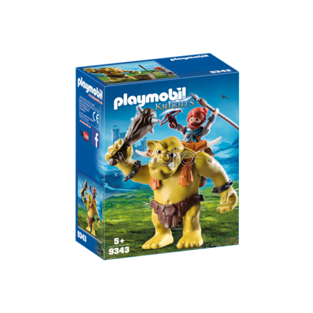 PLAYMOBIL 9343 - GUERRIERO CON TROLL GIGANTE