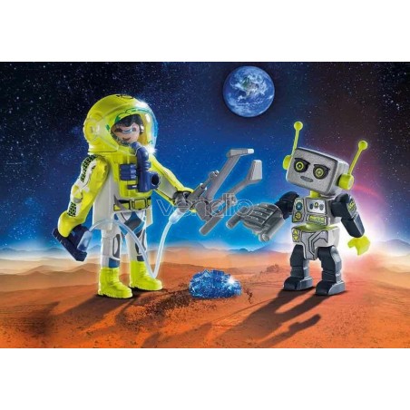 PLAYMOBIL SPACE 9492 - ASTRONAUTA E ROBOT