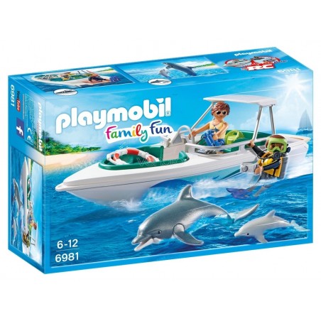 PLAYMOBIL 6981 - SUB CON MOTOSCAFO E DELFINI